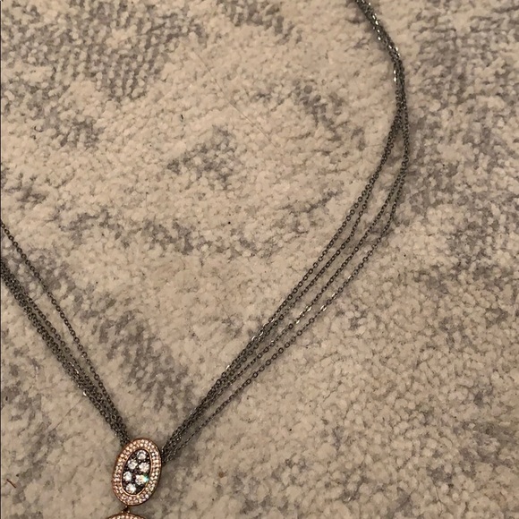Blinged Out Oval Necklace - Picture 4 of 5